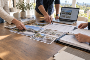 Home Sale Proceeds Calculator: listing specialists comparing recent home sales to price a house